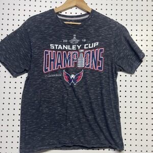 Washington Capitals 2018 Stanley Cup Champions Men Size Medium Dark Gray #312